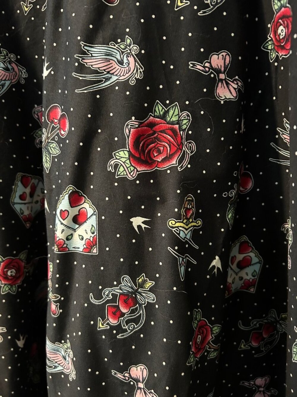 NWT Hell Bunny vintage Carlotta dress tattoo pinup rockabilly 2XL - Picture 3 of 4
